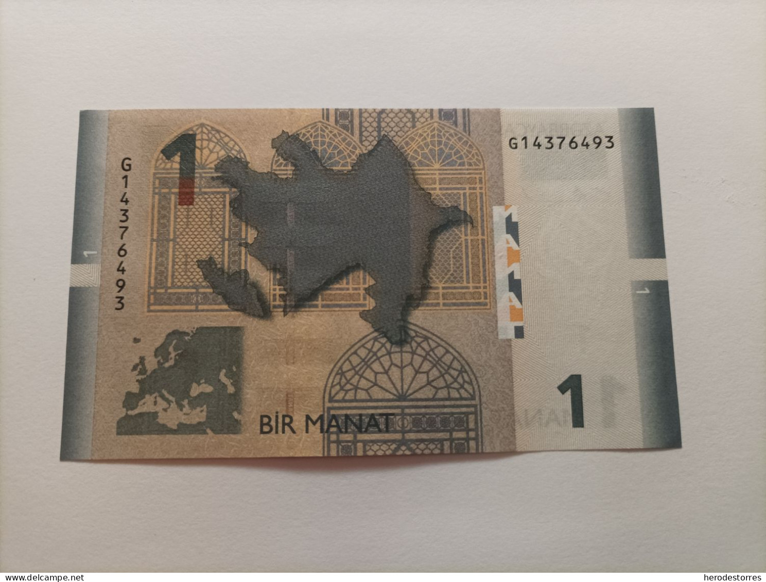 Billete De Azerbaiyán De 1 Manat, Año 2017, UNC - Azerbaigian