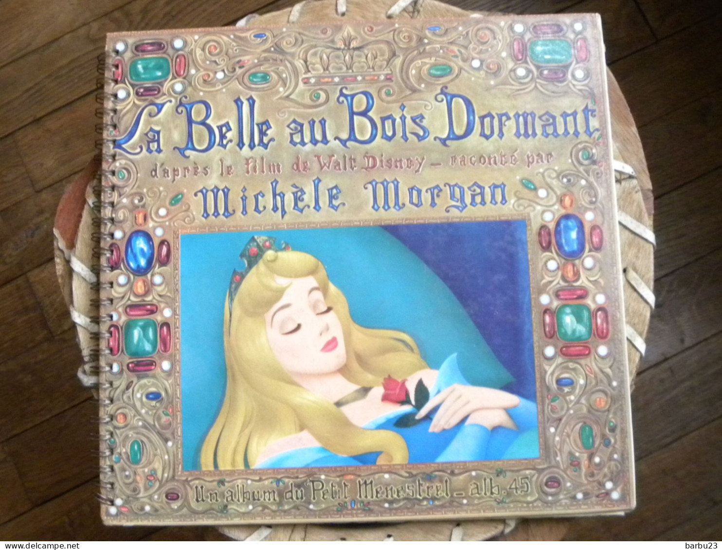 Livre Disque 33T La Belle Au Bois Dormant D'après Le Film De W. Disney, Lu Par Michèle Morgan - Children