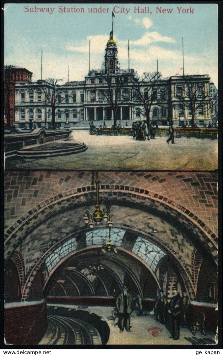 UNITED STATES NEW YORK Subway Station Under City Hall - Transports