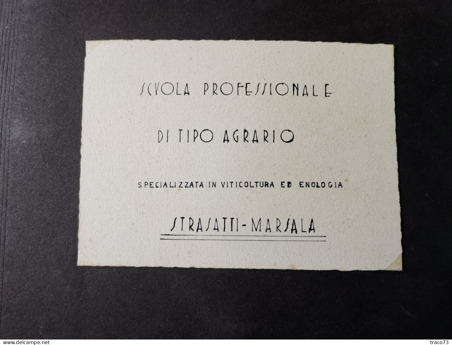 STRASATTI - MARSALA (TP) /  Scuola Professionale Agrario - Album Fotografico _Fine Anni '40 Primi '50 - Marsala