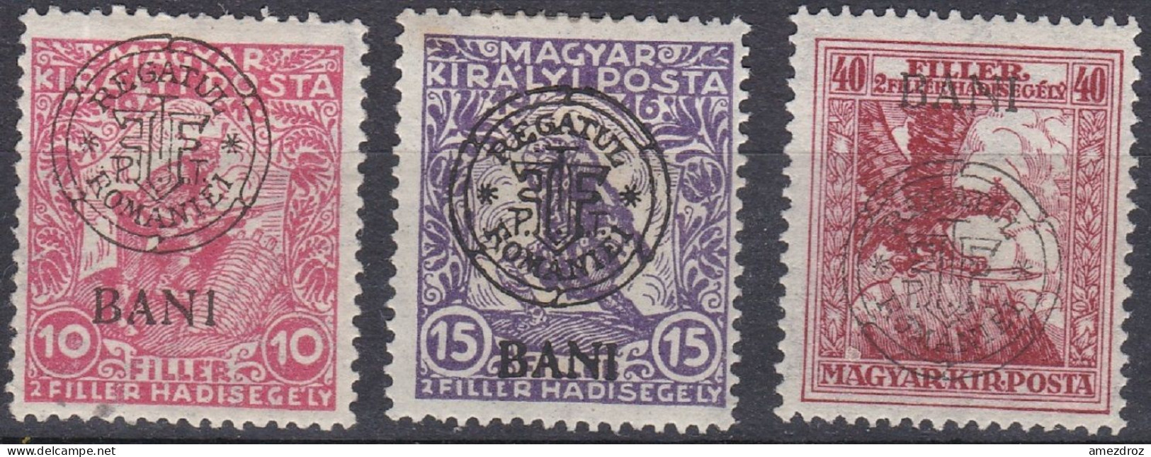 Transylvanie Cluj Kolozsvar 1919 N° 11-13 * Timbres De Bienfaisance  (J20) - Siebenbürgen (Transsylvanien)