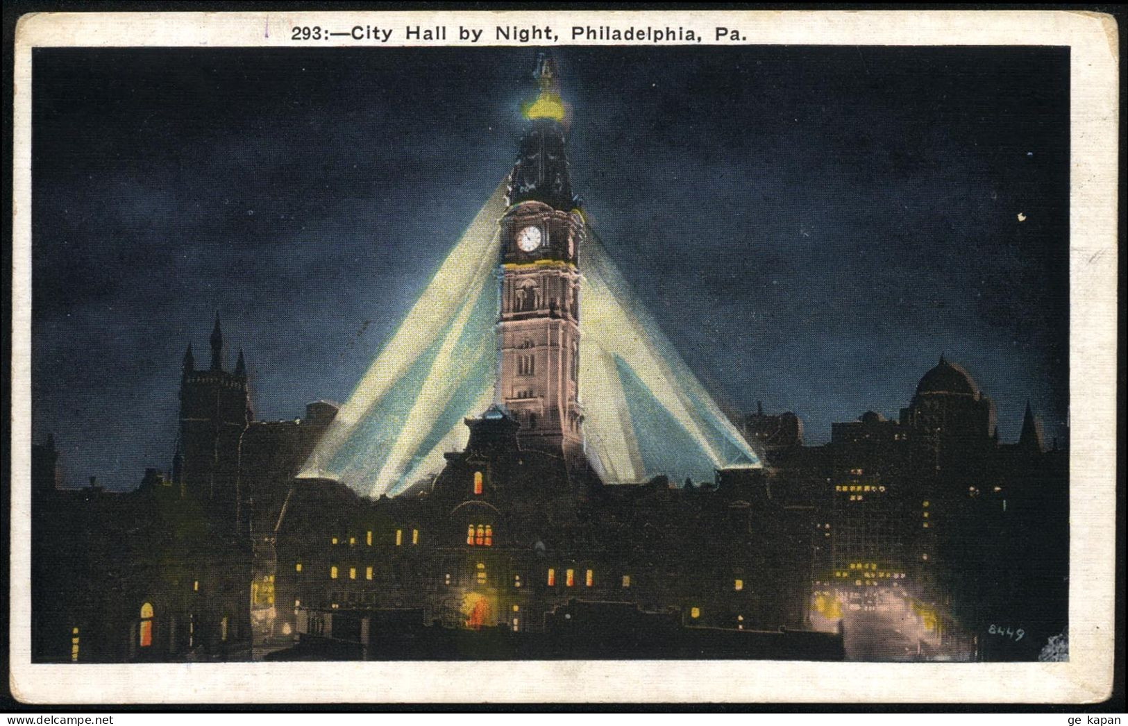 UNITED STATES PHILADELPHIA City Hall By Night - Philadelphia