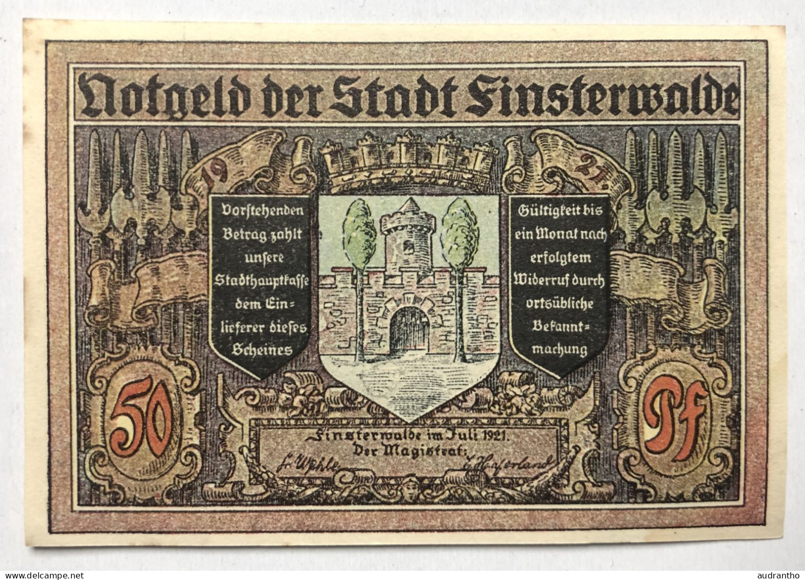 livret rare avec 19 billets allemands Notgeld années 1920 - BREMEN Deutsche amerika woche