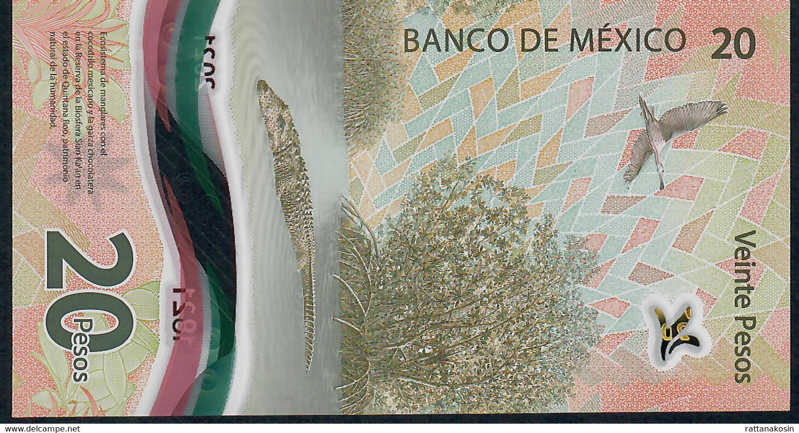 MEXICO NLP =B726c 20 Pesos 5 October 2021 #AV UNC. - Mexique