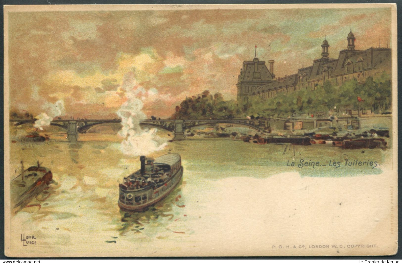 Loir Luigi - La Seine - Les Tuileries - Voir 2 Scans Larges Et Descriptif - Loir