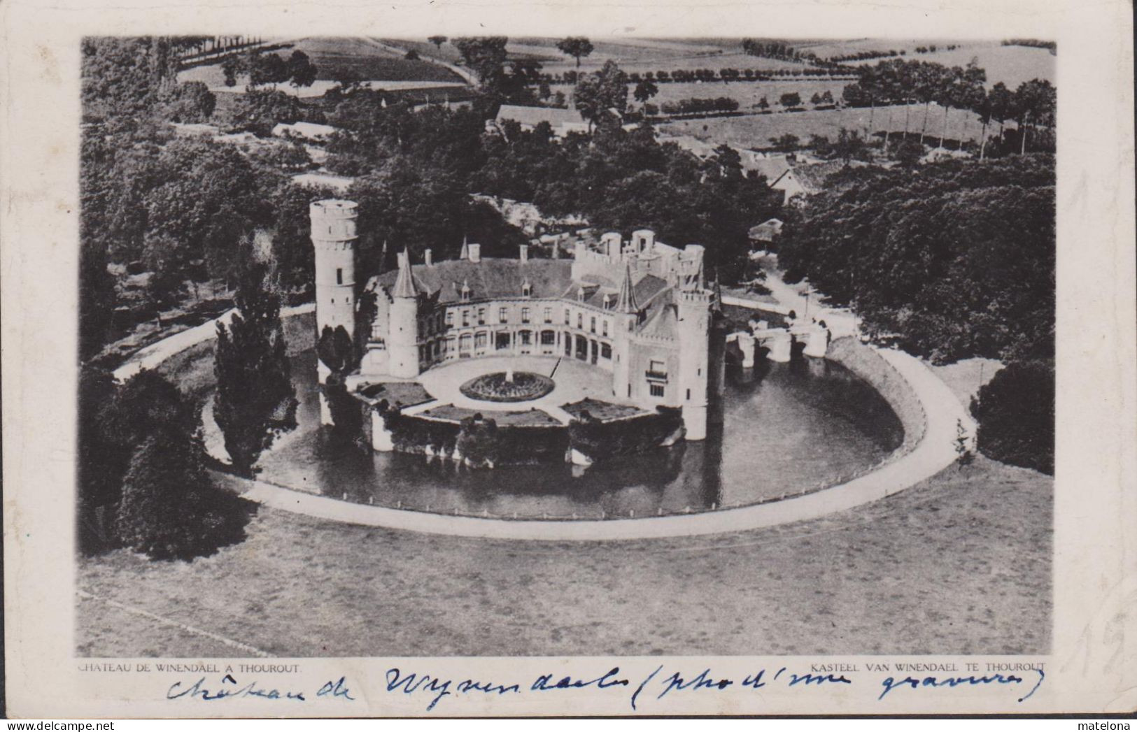 BELGIQUE FLANDRE OCCIDENTALE CHATEAU DE  WYNENDAELE - Torhout