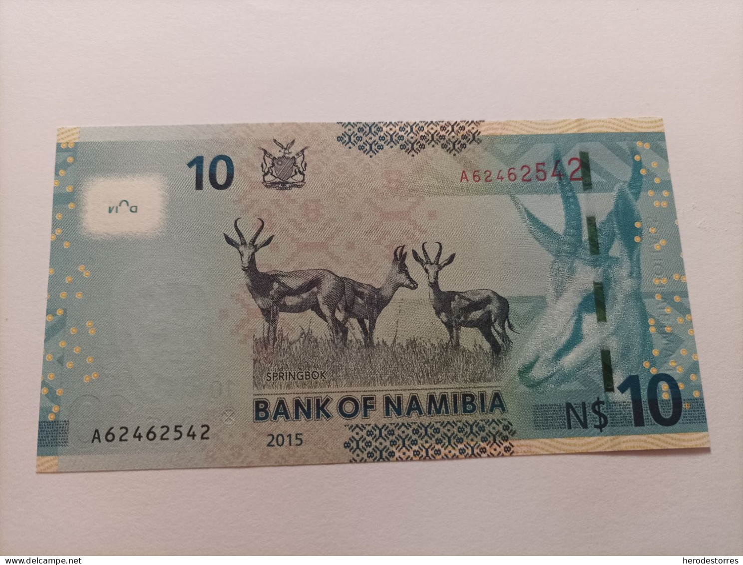 Billete De Namibia De 10 Dólares, Serie A, Año 2014, UNC - Namibie