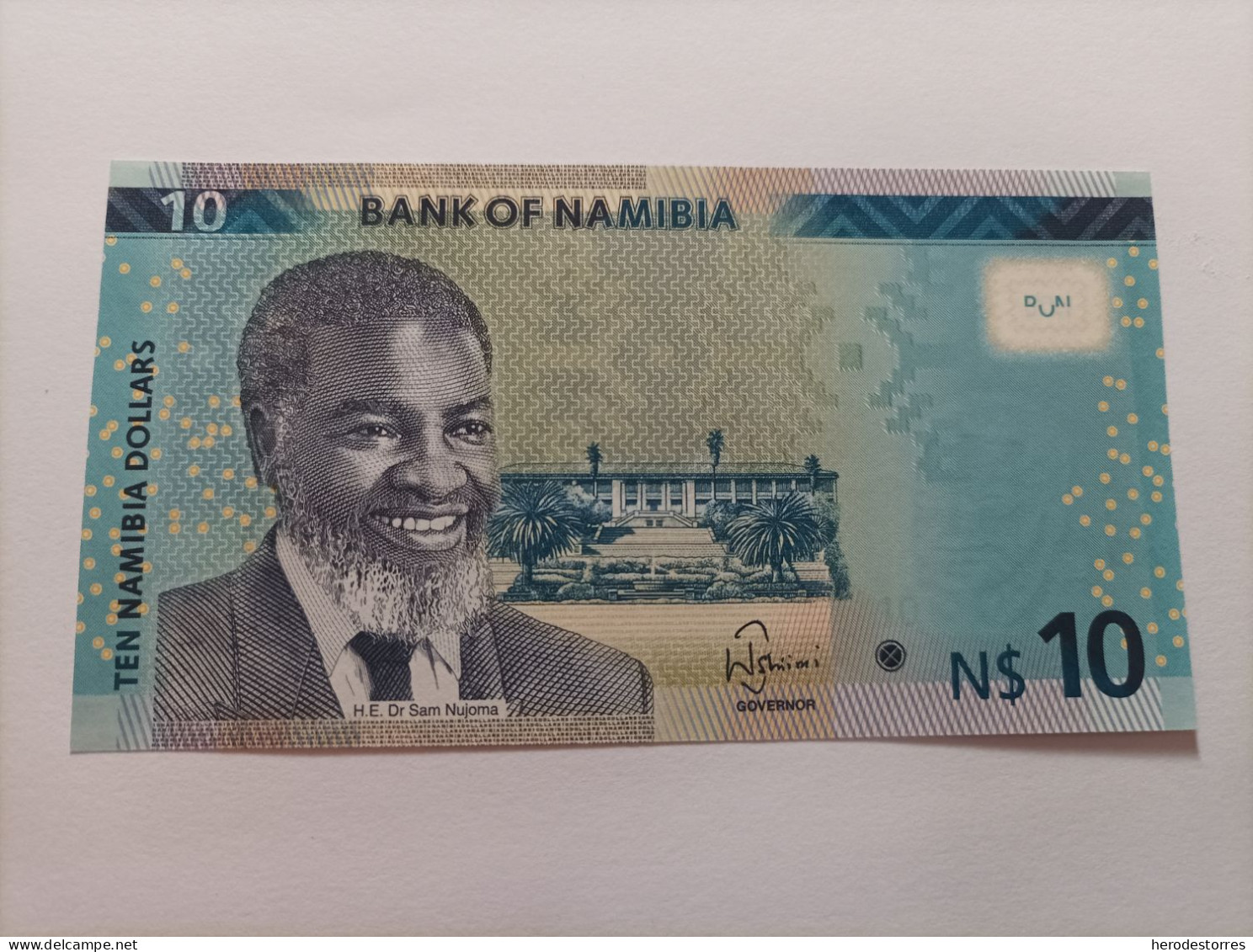 Billete De Namibia De 10 Dólares, Serie A, Año 2014, UNC - Namibia
