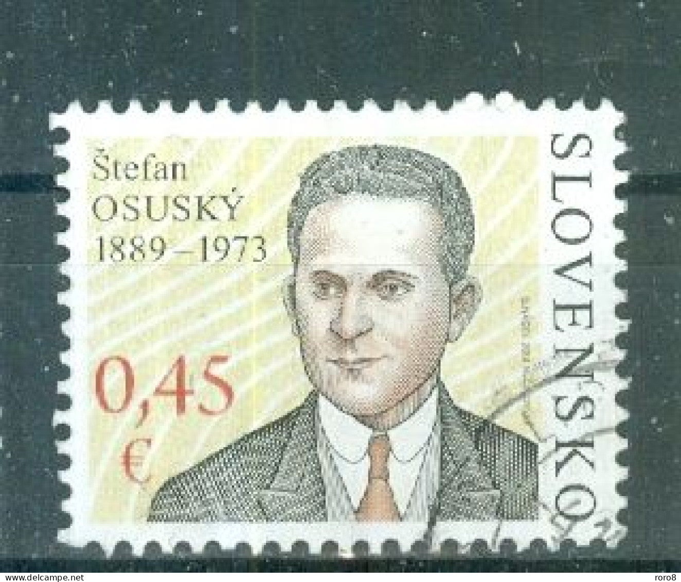 SLOVAQUIE - N°639 Oblitéré - Personnalité. Stefan Osusky (1889-1973) - Usados