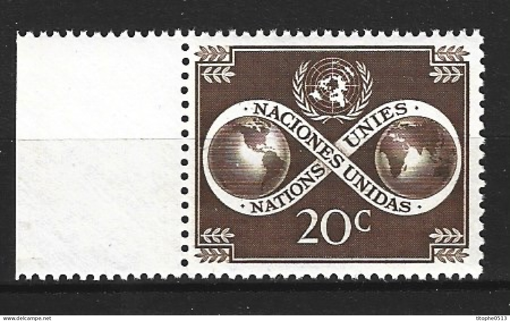 ONU NEW YORK. N°8 De 1951. Le Monde Uni. - Unused Stamps