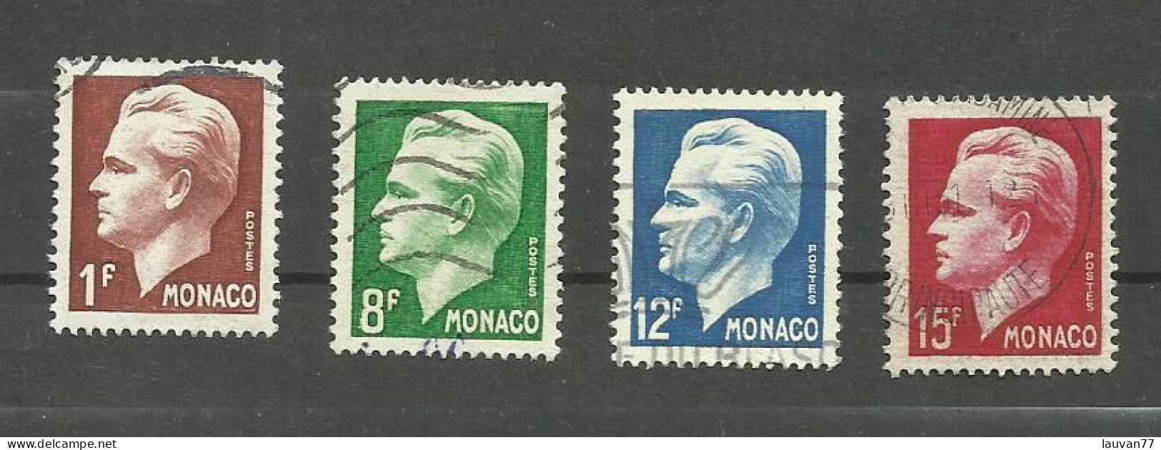 Monaco N°345 à 348 Cote 4.80€ - Used Stamps