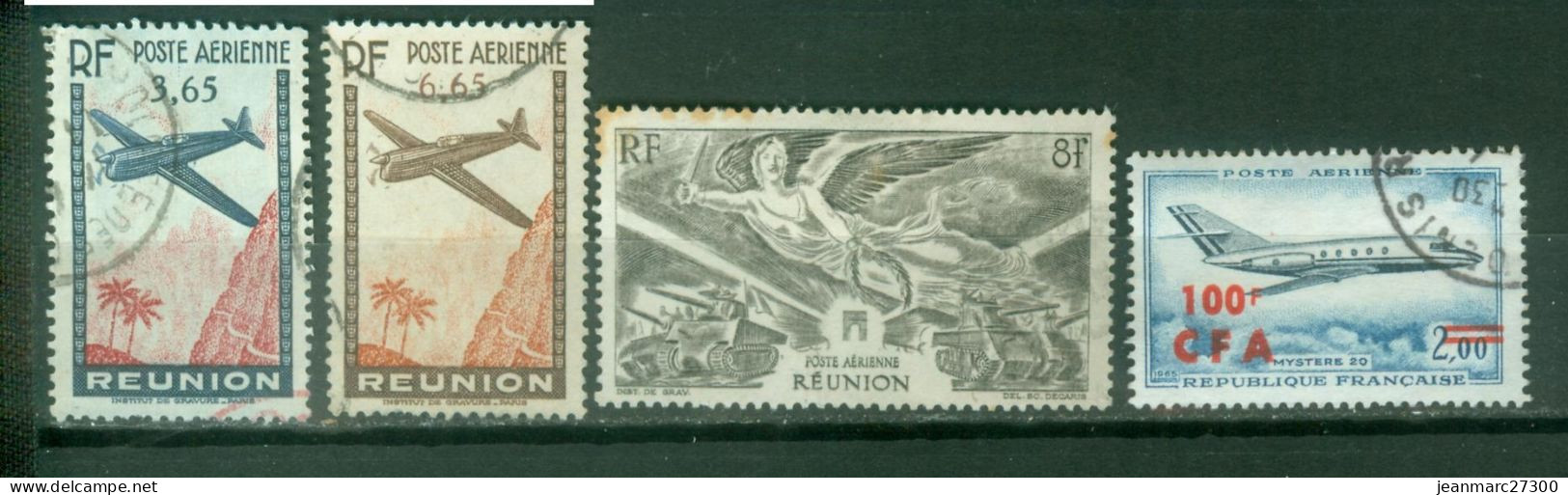 FC REU08 Réunion YT N° 2 3 35 61 Oblitérés - Airmail