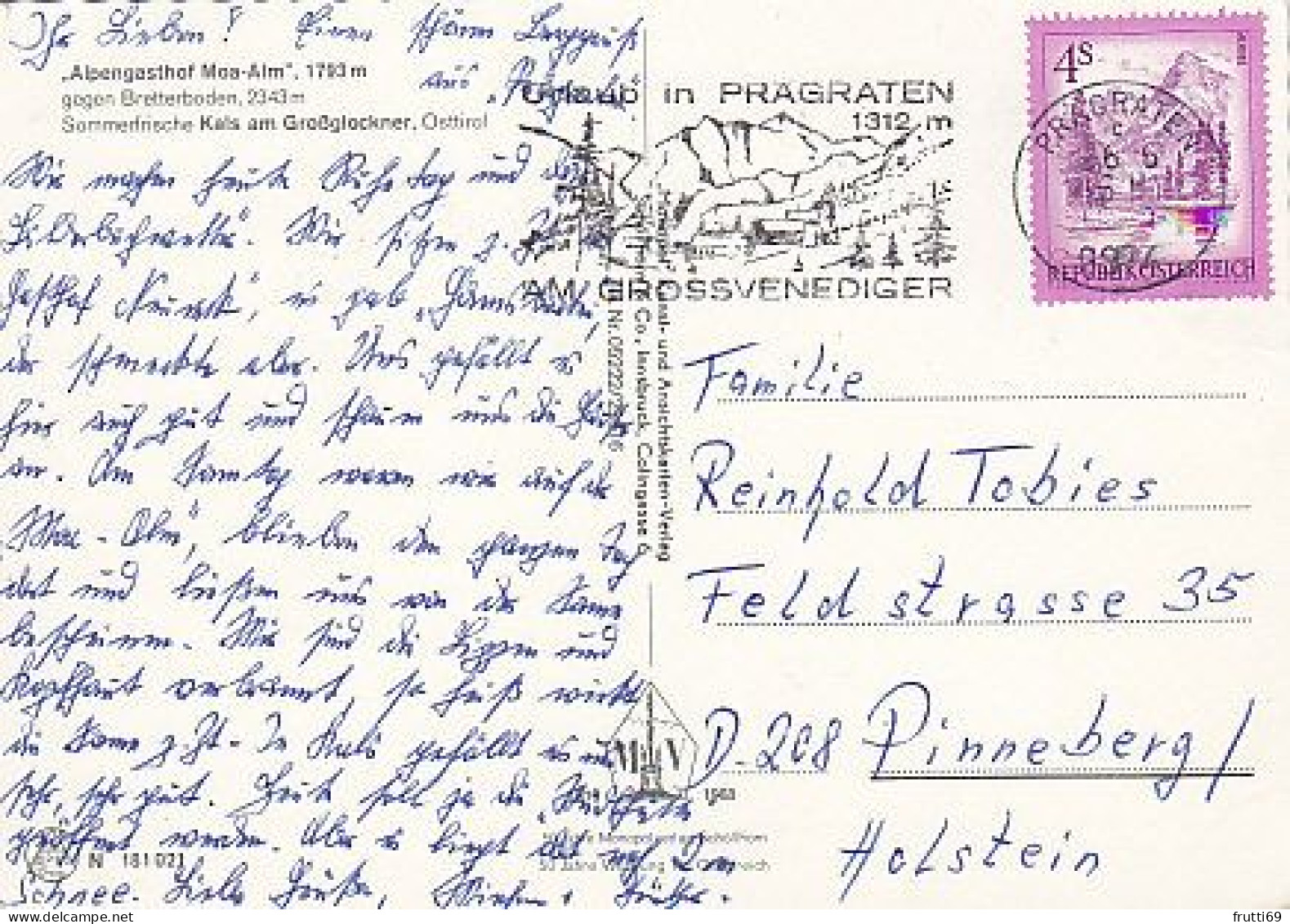 AK 195478 AUSTRIA - Kals Am Großglockner - Alpengasthof Moa-Alm - Kals