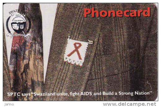 Swaziland, Phonecard, Chip, AIDS, SIDA - Swasiland