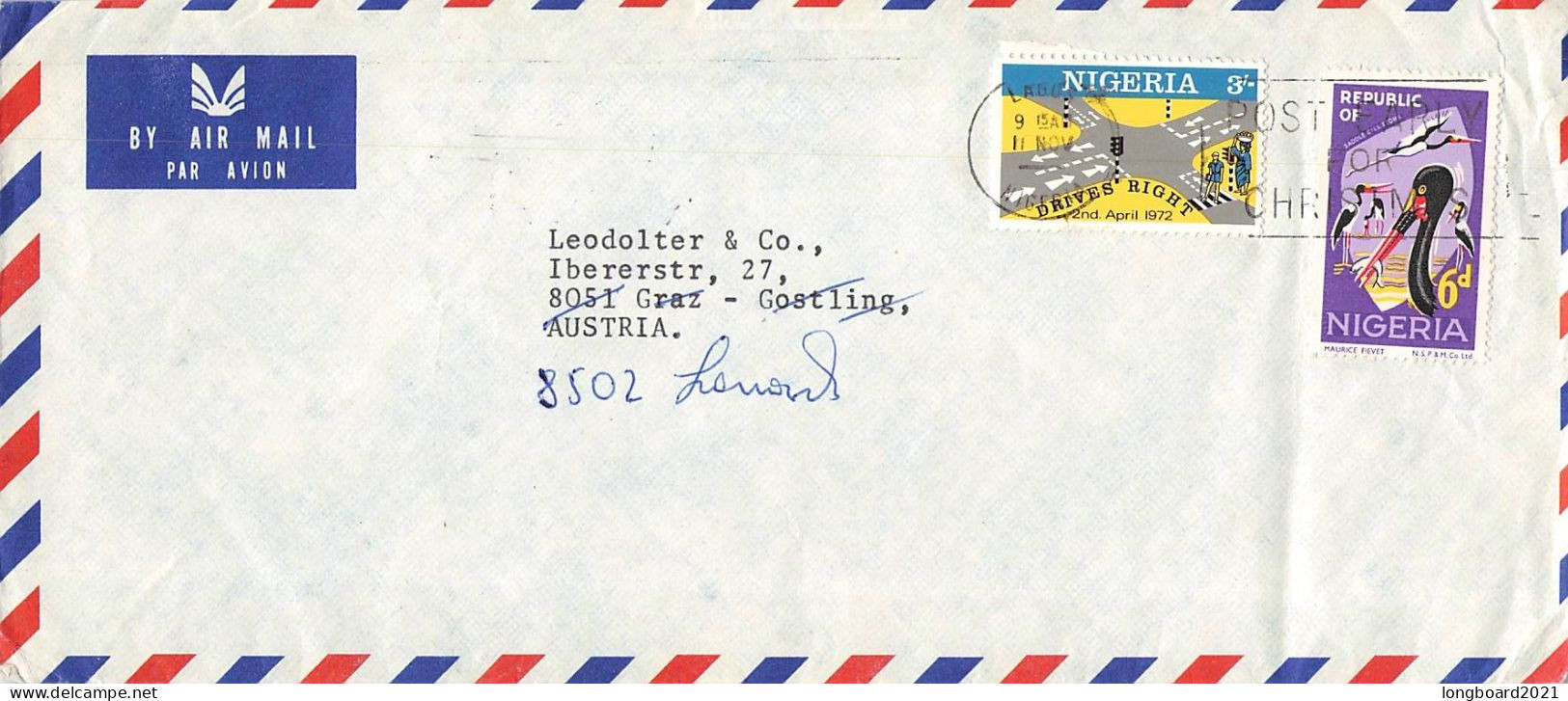 NIGERIA - AIRMAIL 1977 - AUSTRIA / 4065 - Nigeria (1961-...)