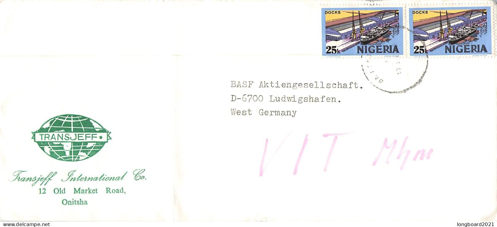 NIGERIA - AIRMAIL ONITSHA - LUDWIGSHAFEN/DE / 4066 - Nigeria (1961-...)