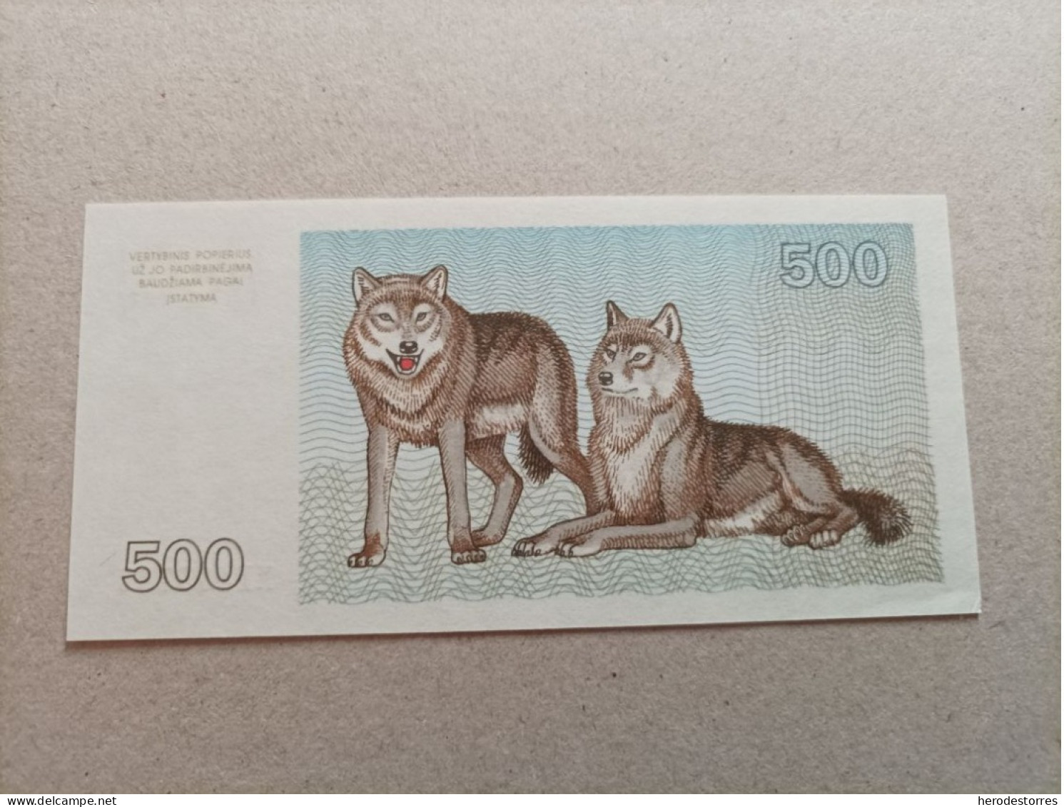 Billete De Lituania De 500 Talona, Año 1993, AUNC - Lituania