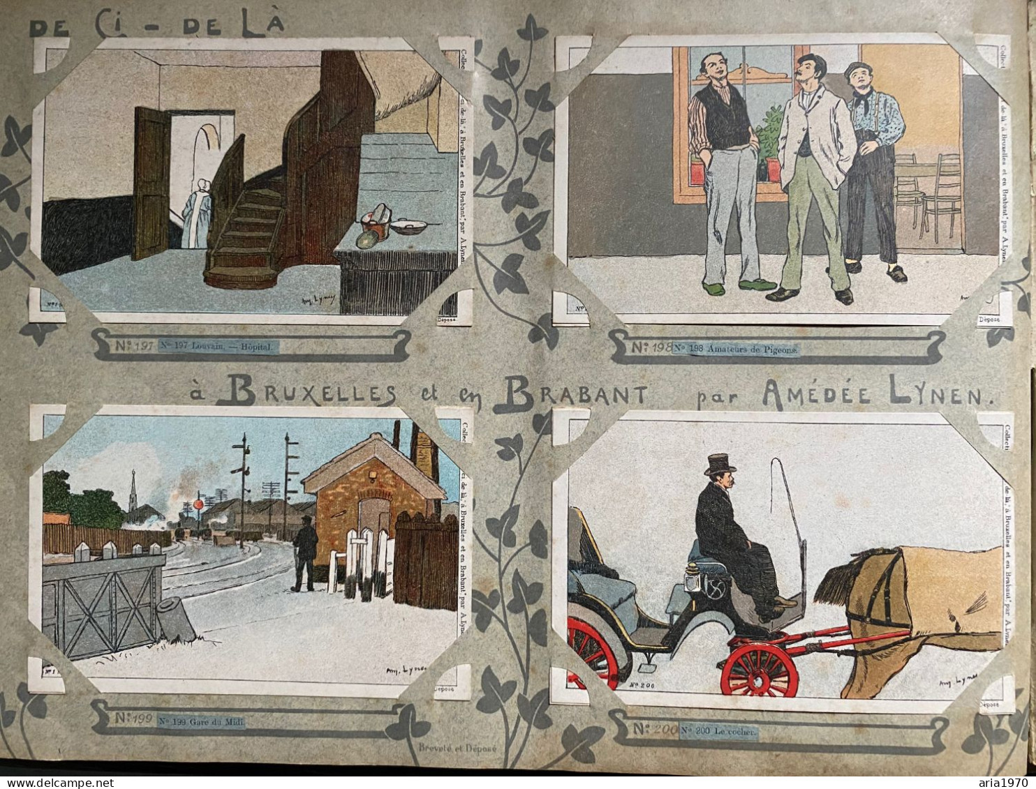 Illustrateur Amédée Lynen Album Complet 200 Cartes Postales En Litho Bruxelles Et Brabant   De çi - De Là - Lynen, Amédée-Ernest