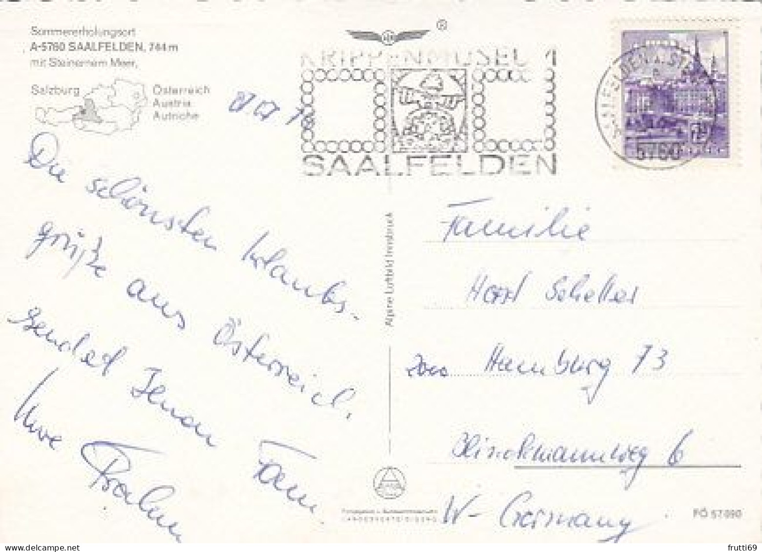 AK 195506 AUSTRIA - Saalfelden Am Steinernen Meer - Saalfelden