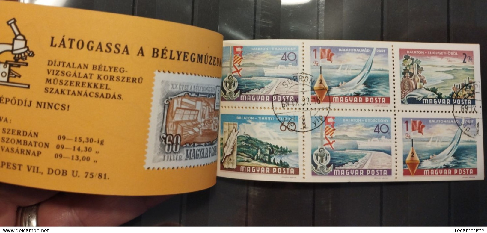 Lac Balaton Gomme Brillante Carnet Obli 19.9.69 - Postzegelboekjes