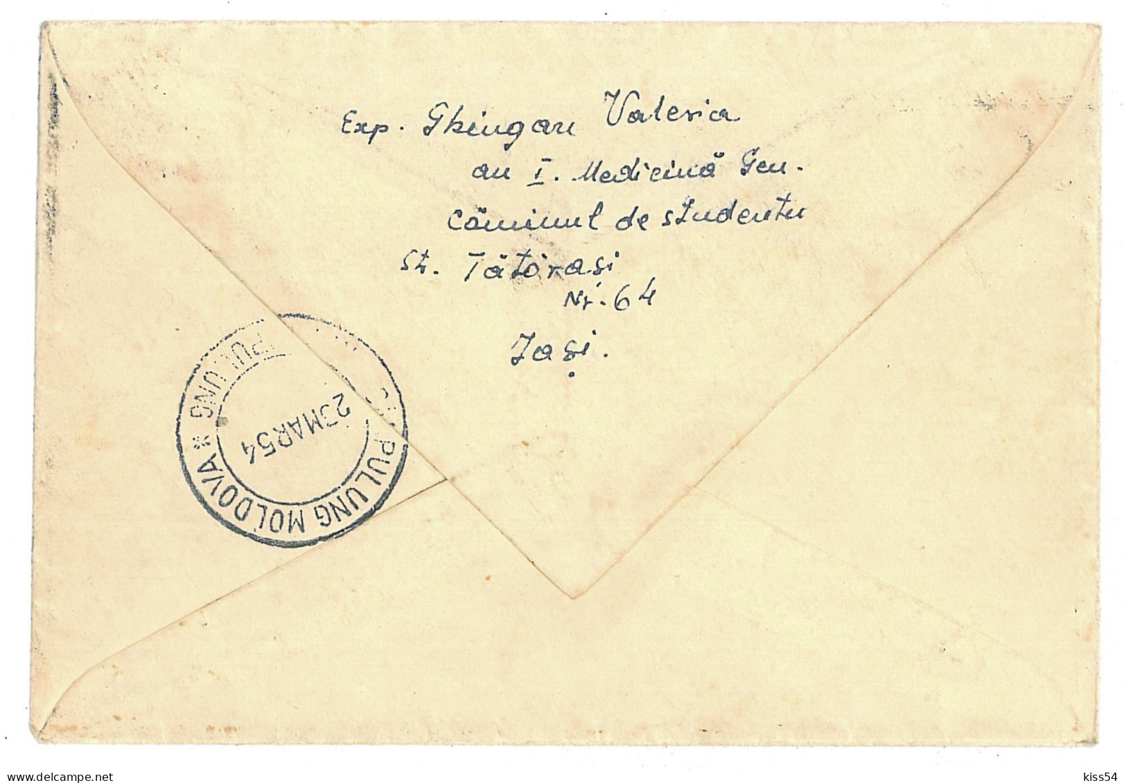 CIP 11 - 114-a IASI - Cover - Used - 1956 - Lettres & Documents