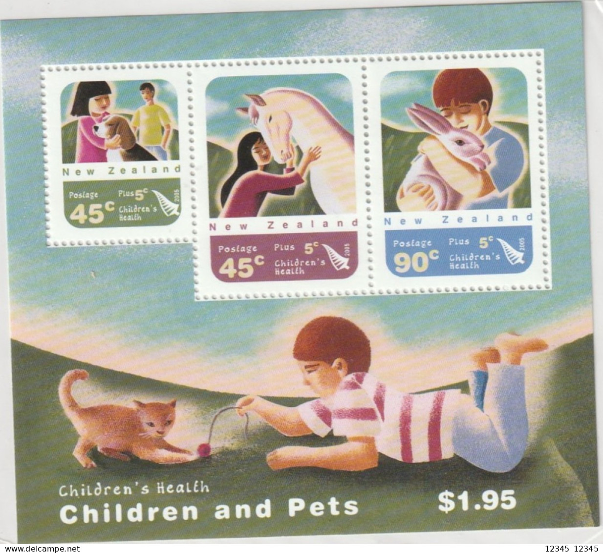 Nieuw Zeeland 2005, Postfris MNH, Children And Pets - Nuevos