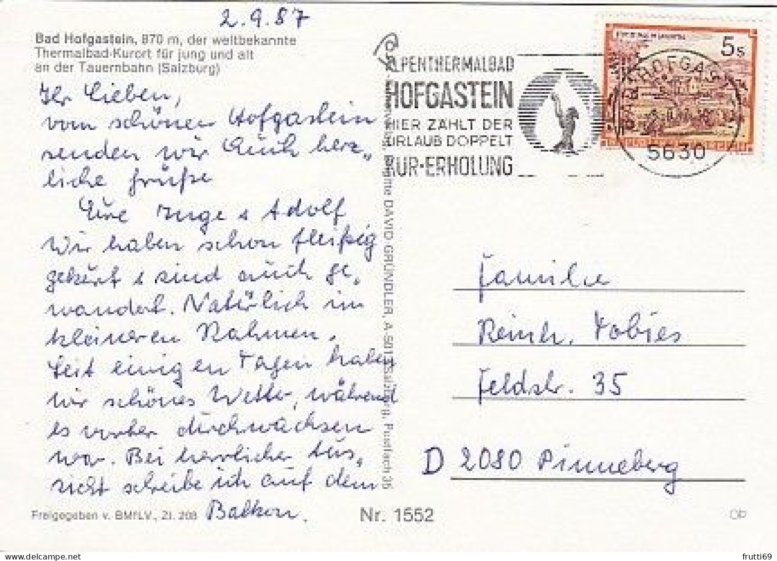 AK 195513 AUSTRIA - Bad Hofgastein - Bad Hofgastein
