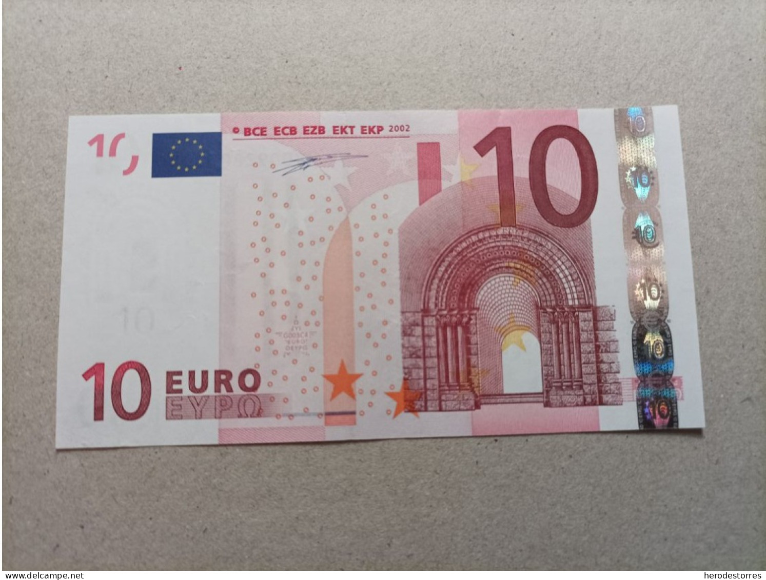 10 EURO SPANIEN(V) Platte G003, DUISEMBERG, AUNC - 10 Euro