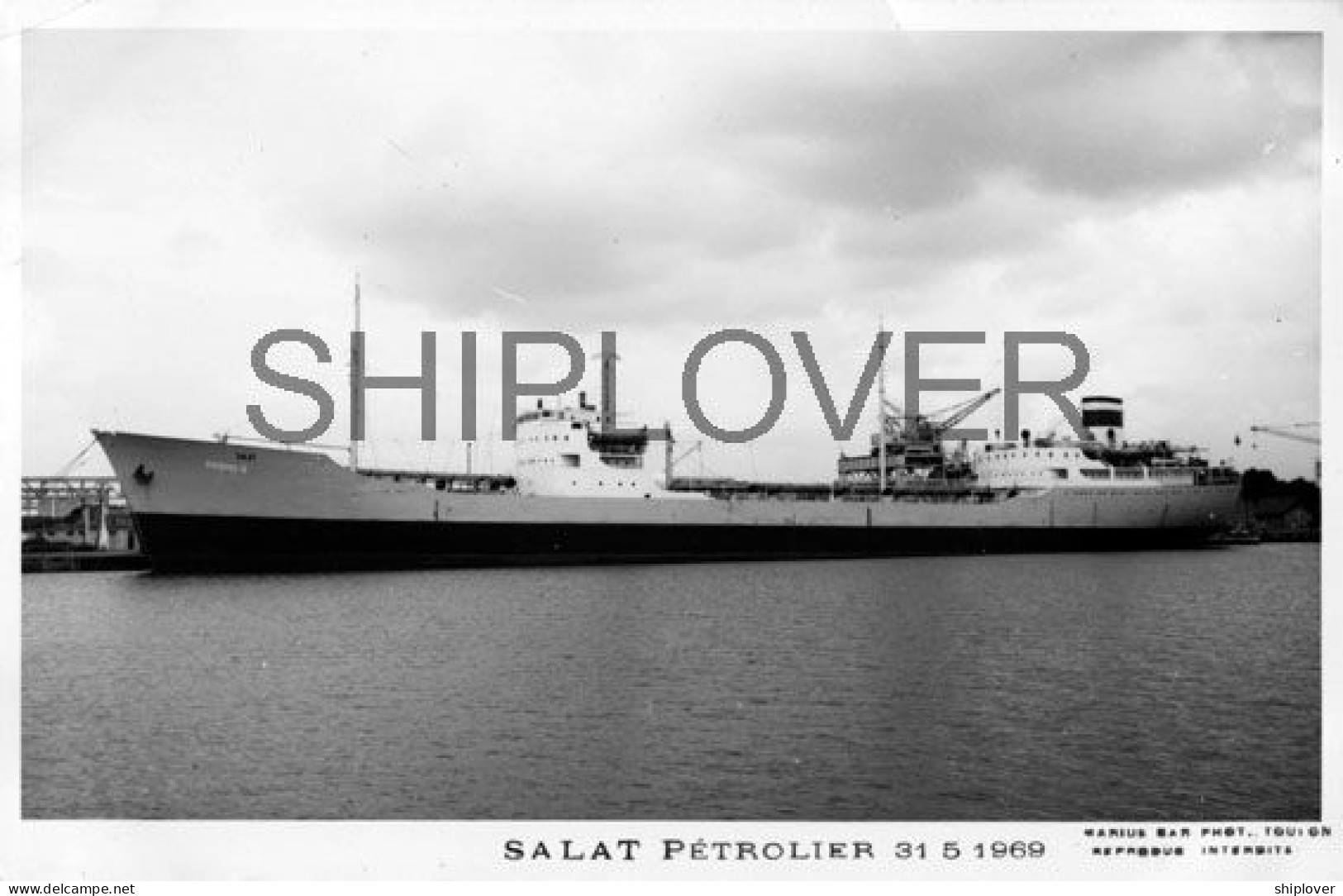 Pétrolier Français SALAT - Carte Photo éditions Marius Bar - Bateau/ship/schiff - Pétroliers