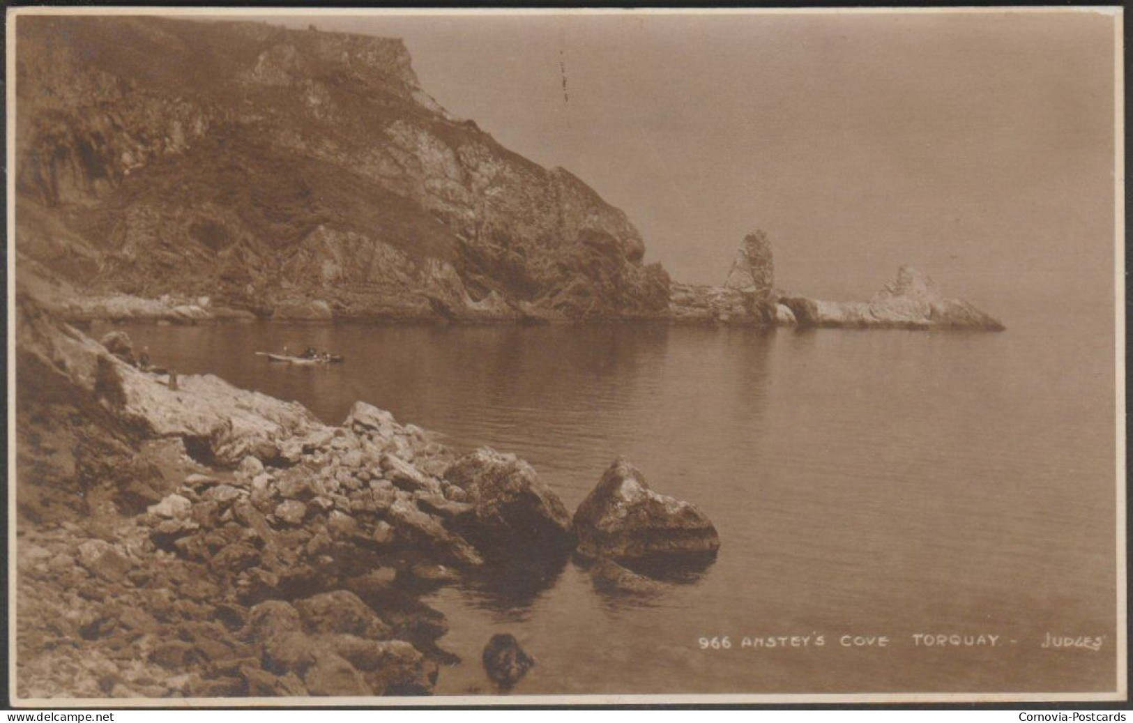 Anstey's Cove, Torquay, Devon, C.1912 - Judges RP Postcard - Torquay