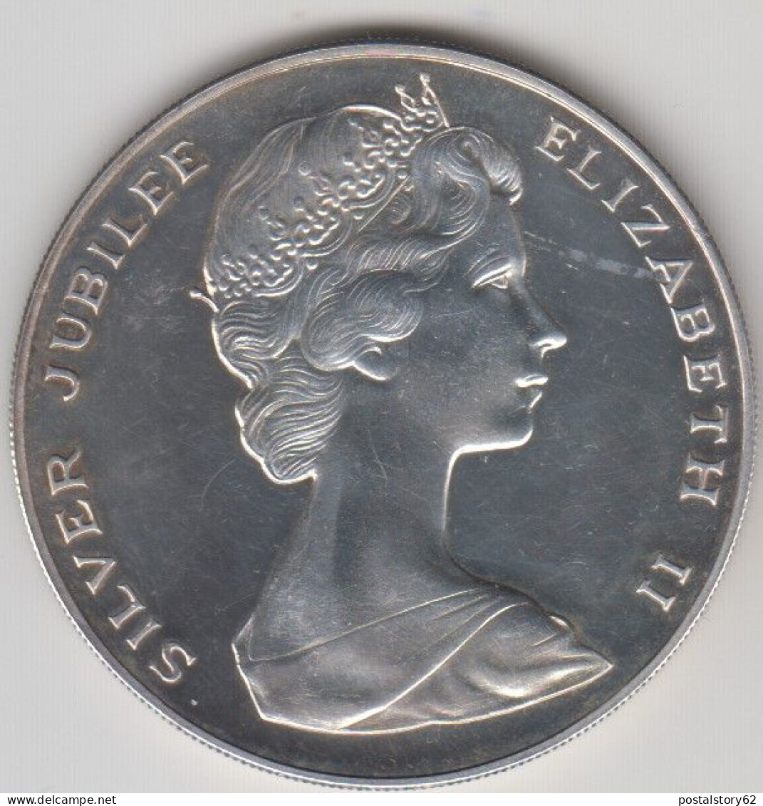 Bermuda 1977, Elisabetta II° Giubileo. Moneta Da 25 Dollari Arg. 925% Peso Gr. 54,75  Versione Proof - Bermuda