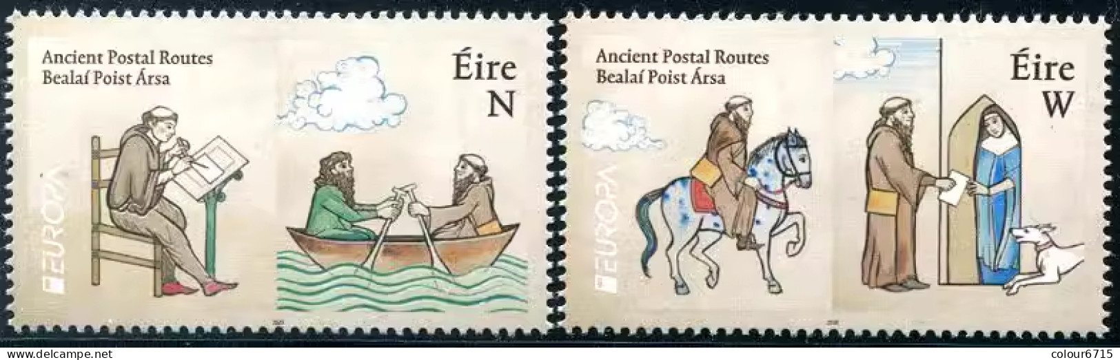 Ireland 2020 EUROPA Stamps - Ancient Postal Routes Stamps 2v MNH - Nuovi