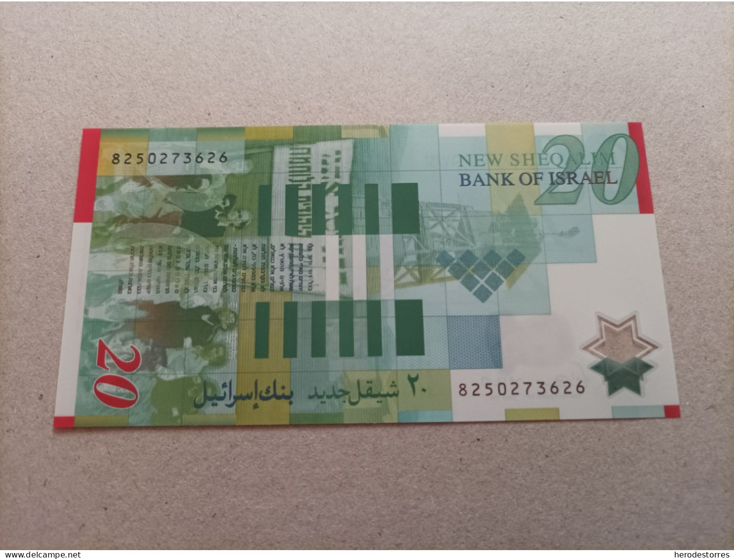 Billete De Israel De 20 Sheqalim, Año 2008, UNC - Israël