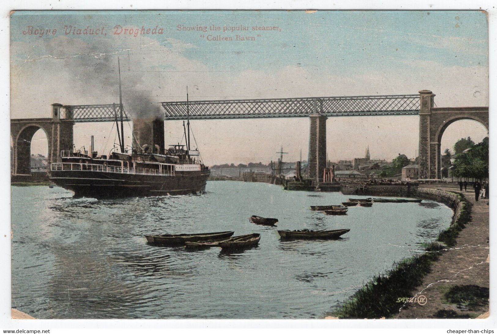 DROGHEDA - Boyne Viaduct Showing The Popular Steamer "Colleen Bawn" - Louth