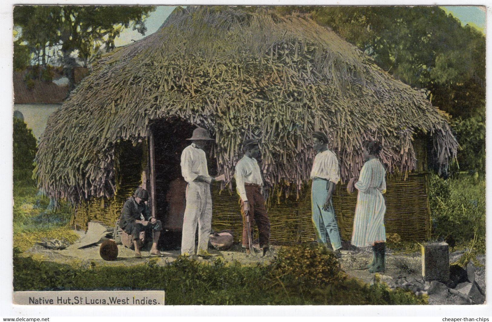 ST. LUCIA - Native Hut - Clarke & Co. 10 - Saint Lucia