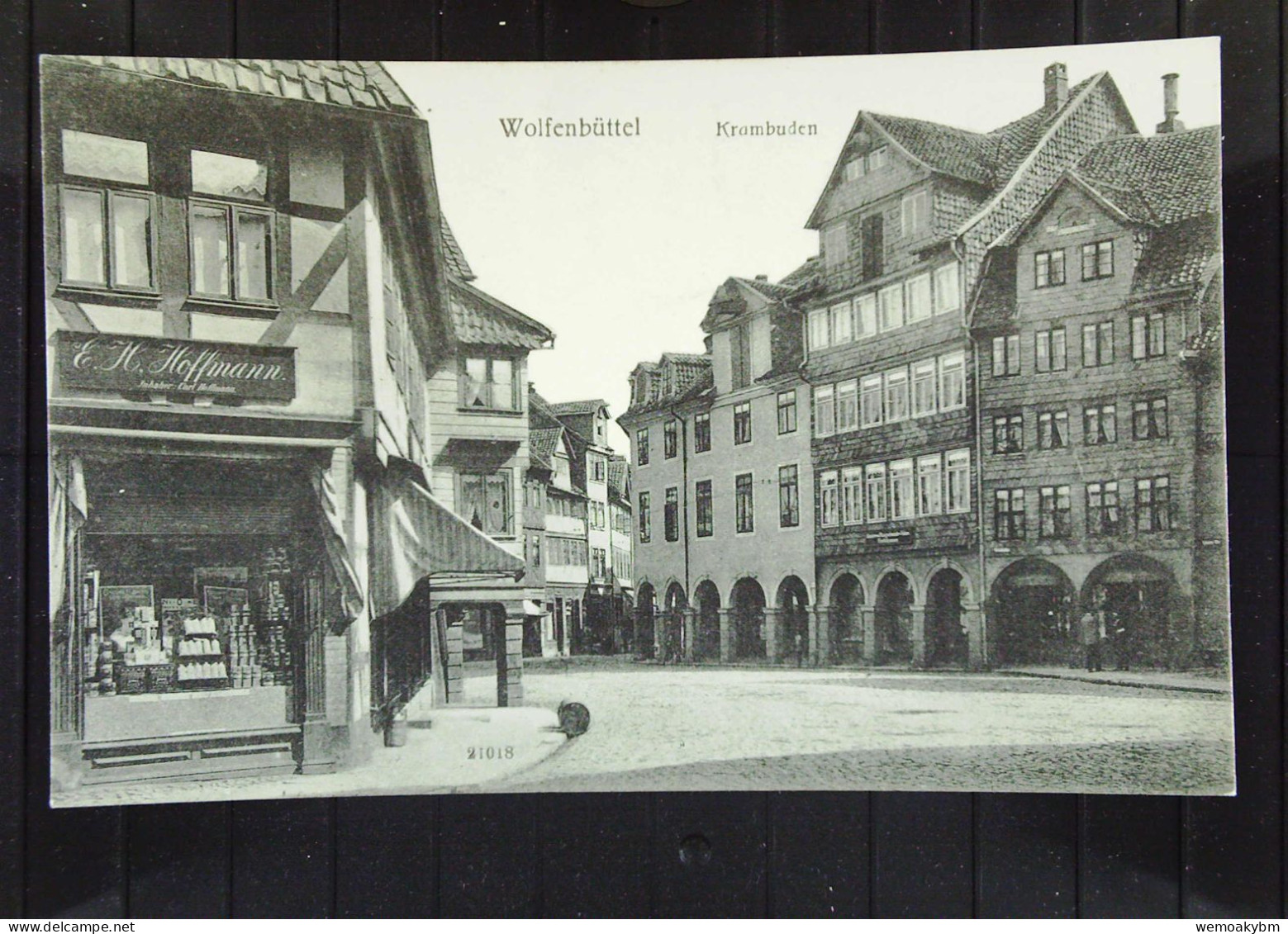 DR: Ansichtskarte Von Wolfenbüttel Mit Krambuden (Bogenstr.) Vom 6.5.1907 Mit 5 Pf Germania Knr: 85 - Wolfenbuettel