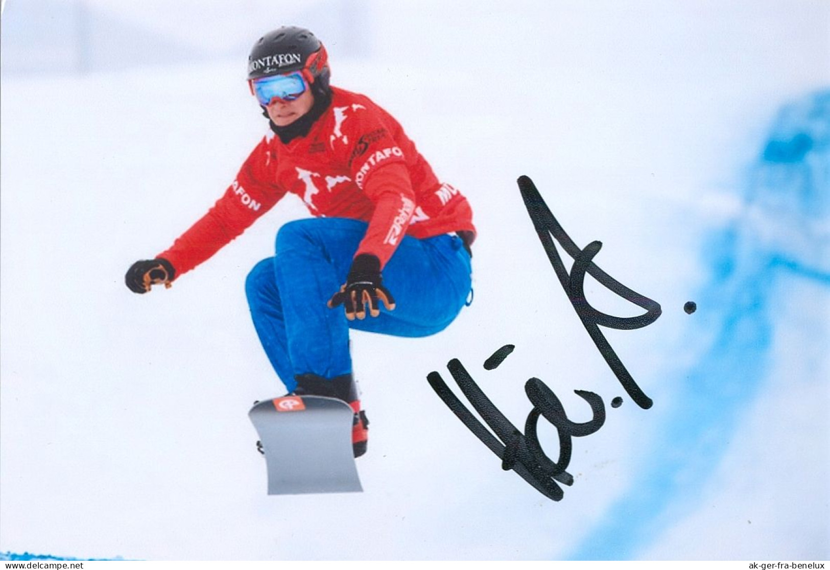 Autogramm Foto Snowboarder Alessandro Izzi Hämmerle Bludenz Gaschurn Vorarlberg Österreich Olympia Olympionike Sport - Winter Sports