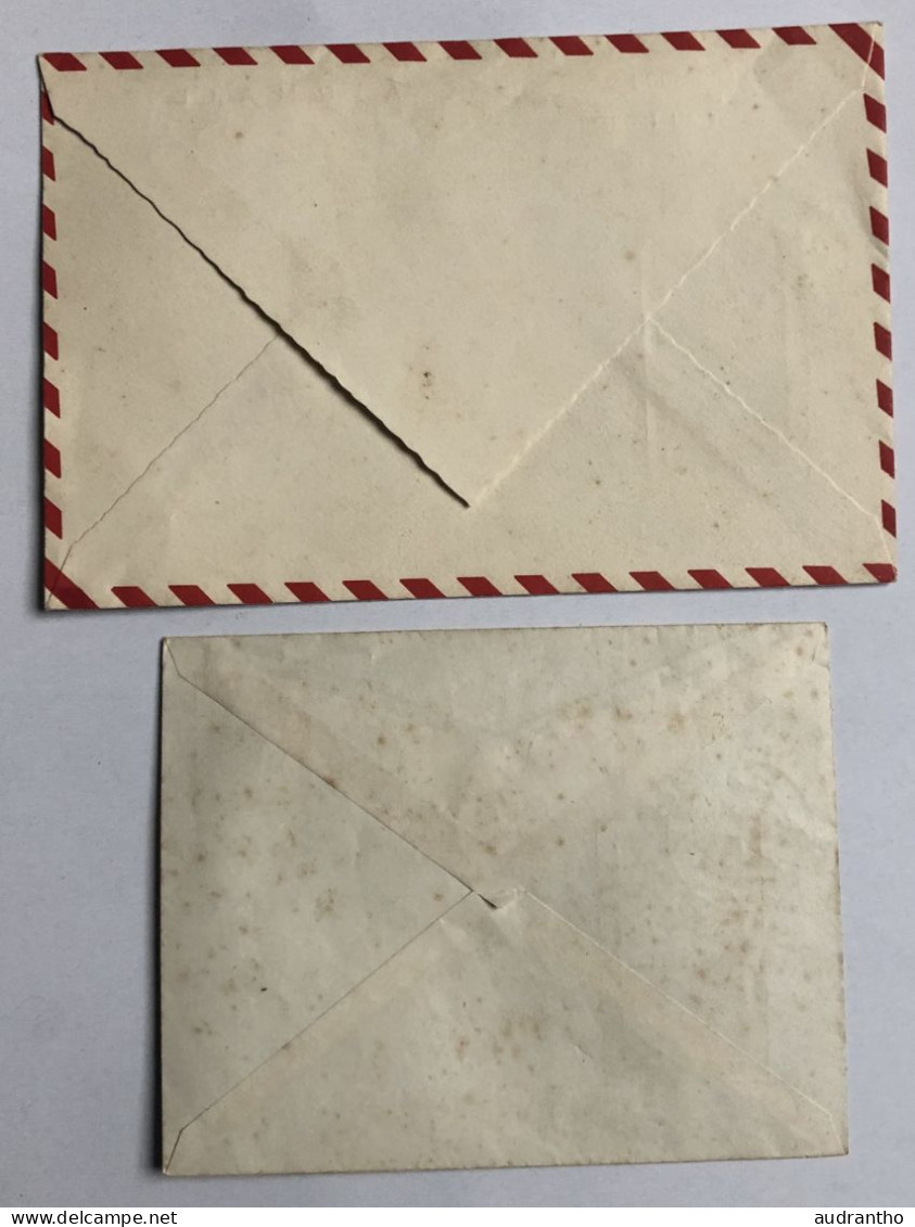 2 Enveloppes Souvenir De L'avénement Au Trone PRINCE RAINIER III MONACO 11 Avril 1950 - Collezioni & Lotti