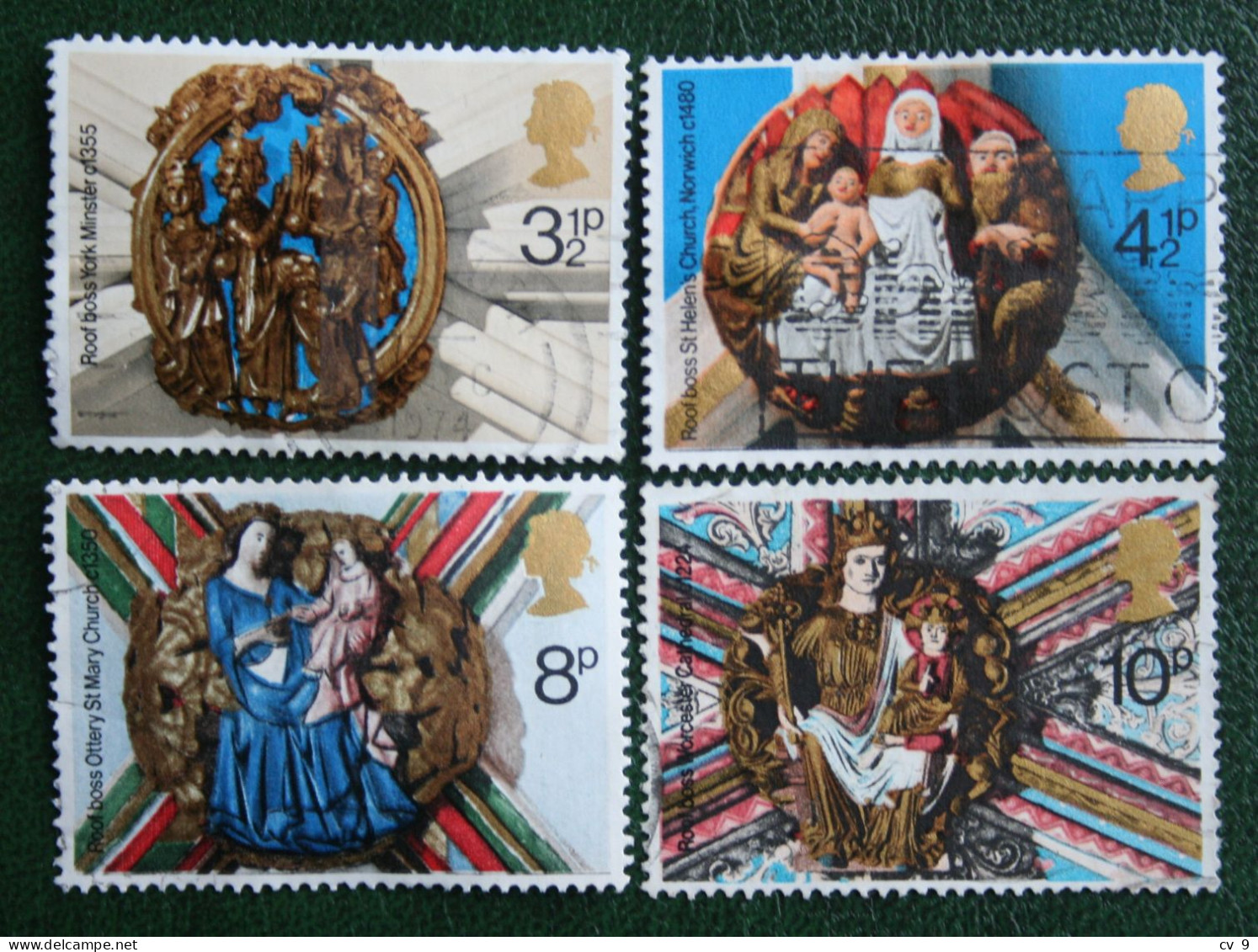 Natale Weihnachten Xmas Noel Kerst (Mi 663-666) 1974 Used Gebruikt Oblitere ENGLAND GRANDE-BRETAGNE GB GREAT BRITAIN - Usati