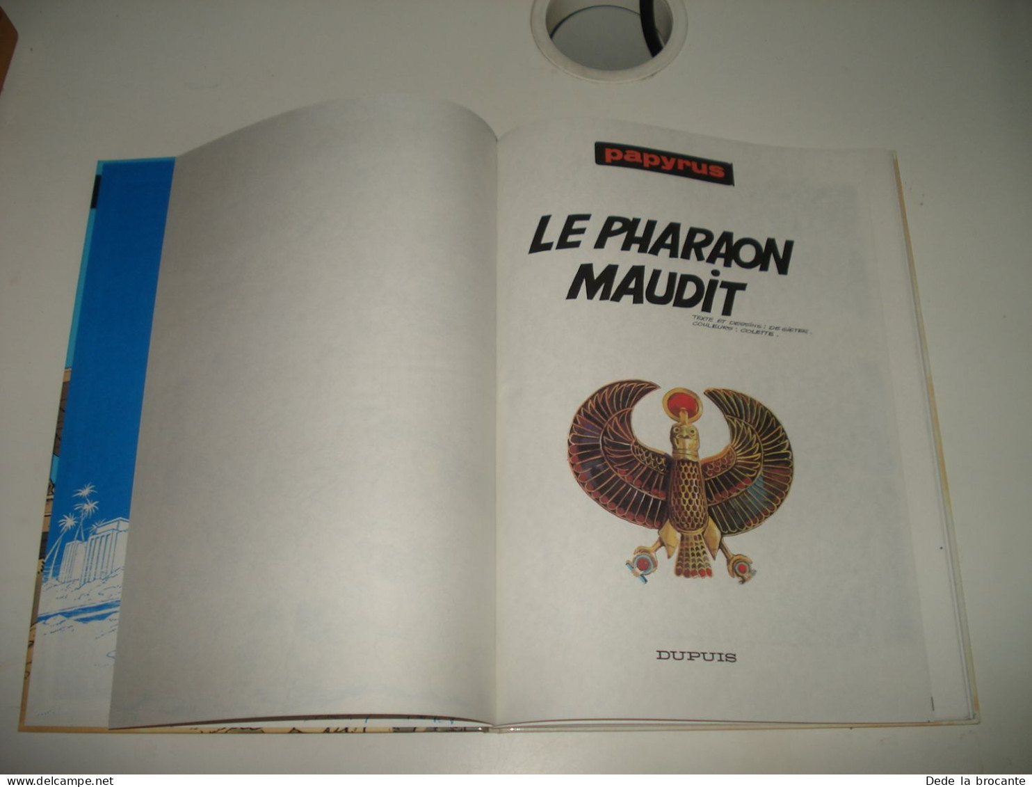 C37 / Papyrus N° 11 " Le Pharaon Maudit " - E.O Aout 1988 - Superbe état - Papyrus