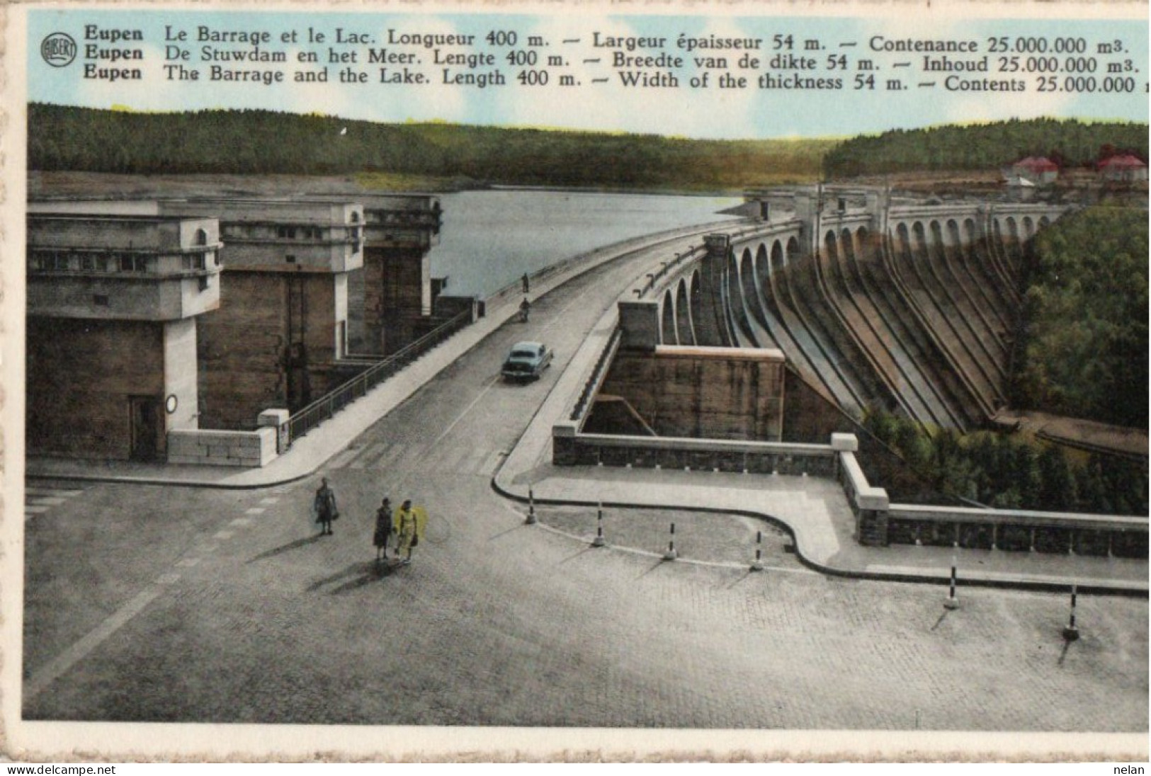 EUPEN - LE BARRAGE ET LE LAC - F.P. - Eupen