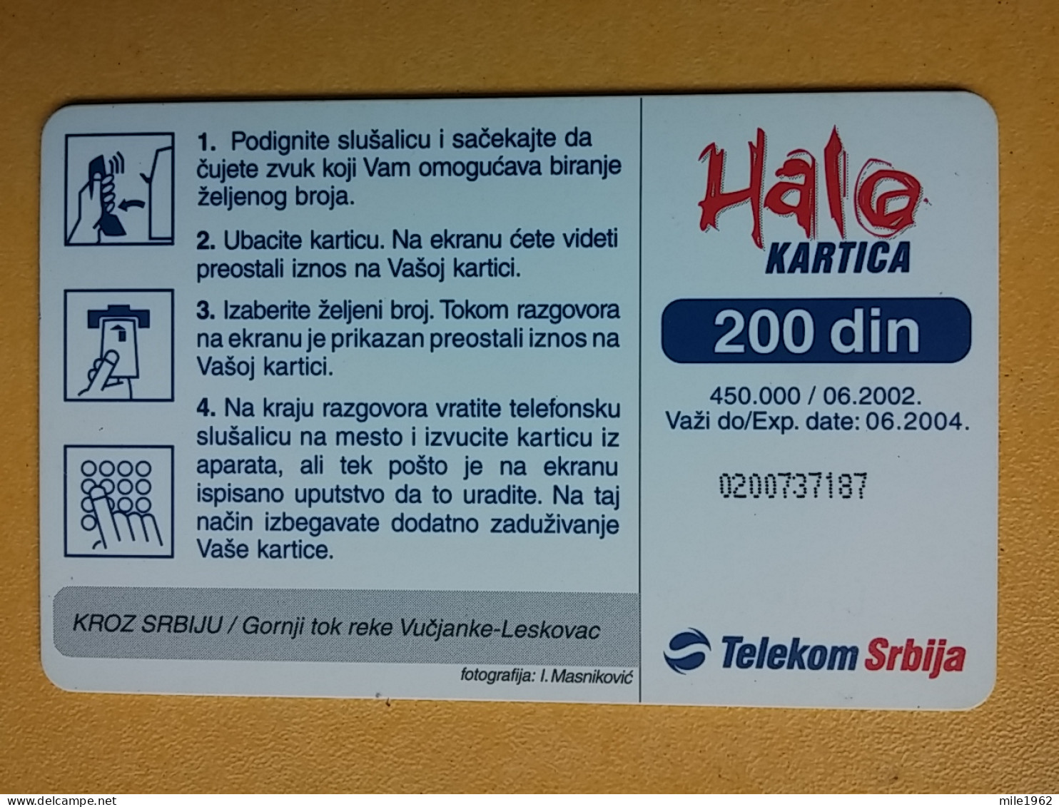 T-8 - SERBIA, TELECARD, PHONECARD,  - Autres - Europe