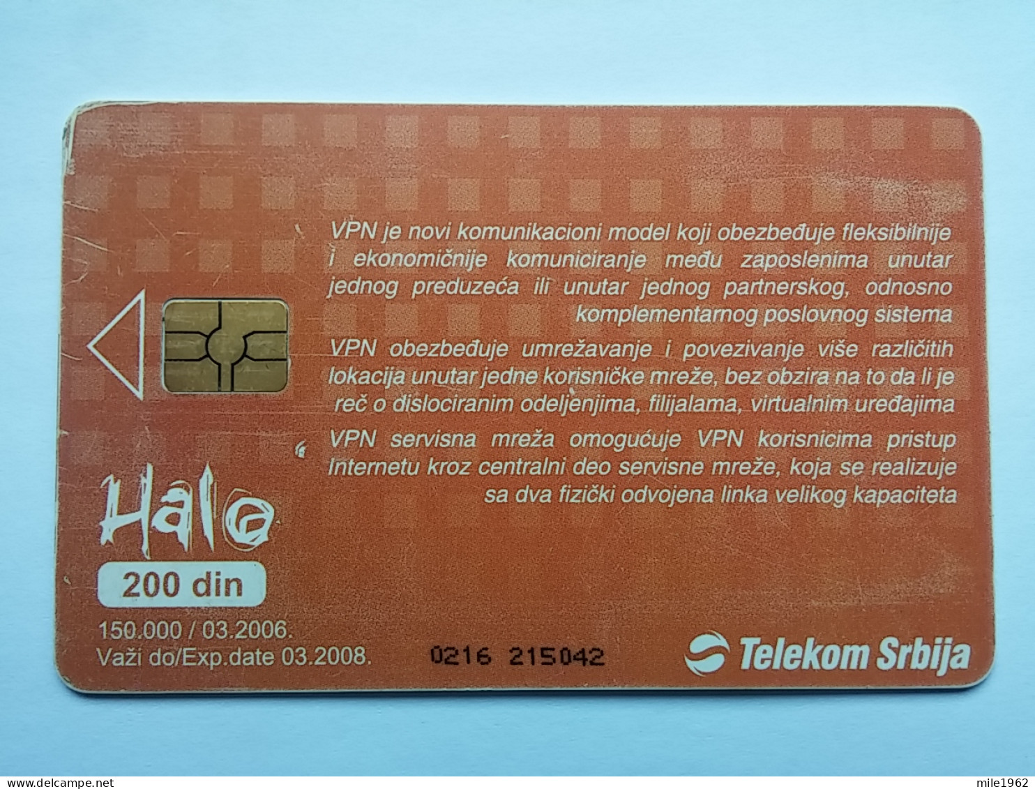 T-8 - SERBIA, TELECARD, PHONECARD,  - Other - Europe