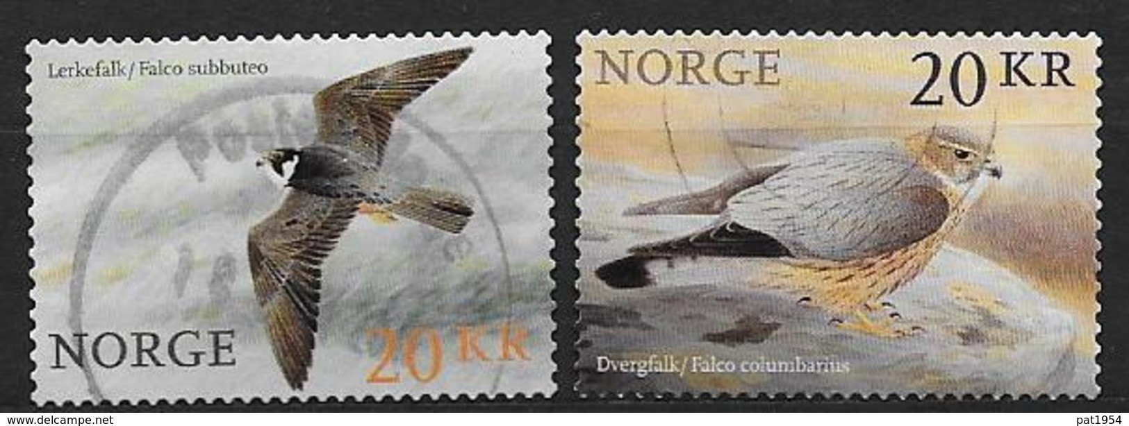 Norvège 2017 N°1866/1867 Oblitérés Oiseaux Faucons - Oblitérés