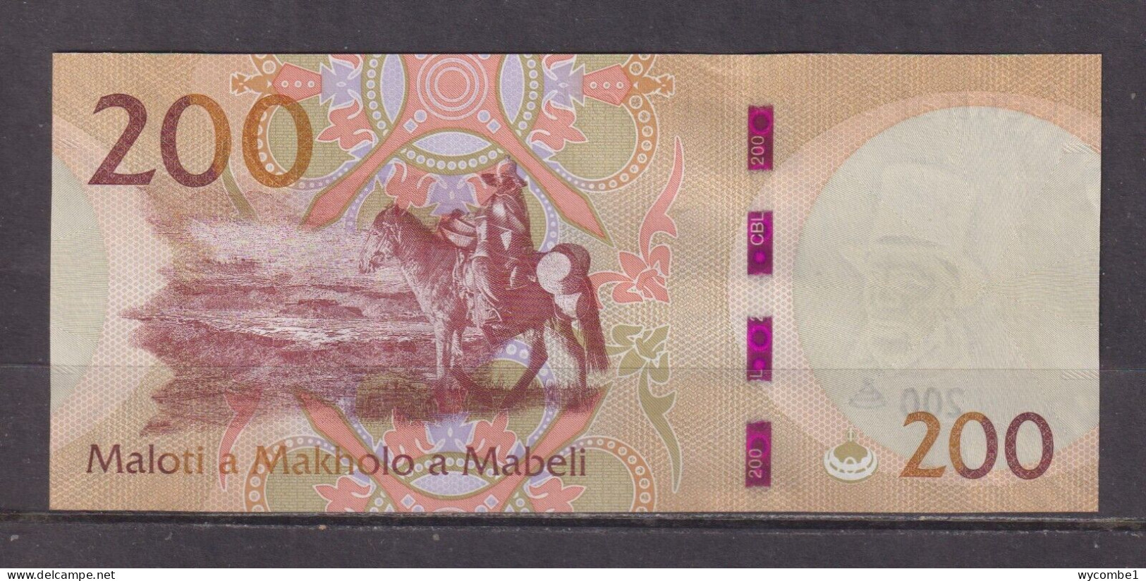 LESOTHO - 2021 200 Maloti UNC Banknote - Lesotho