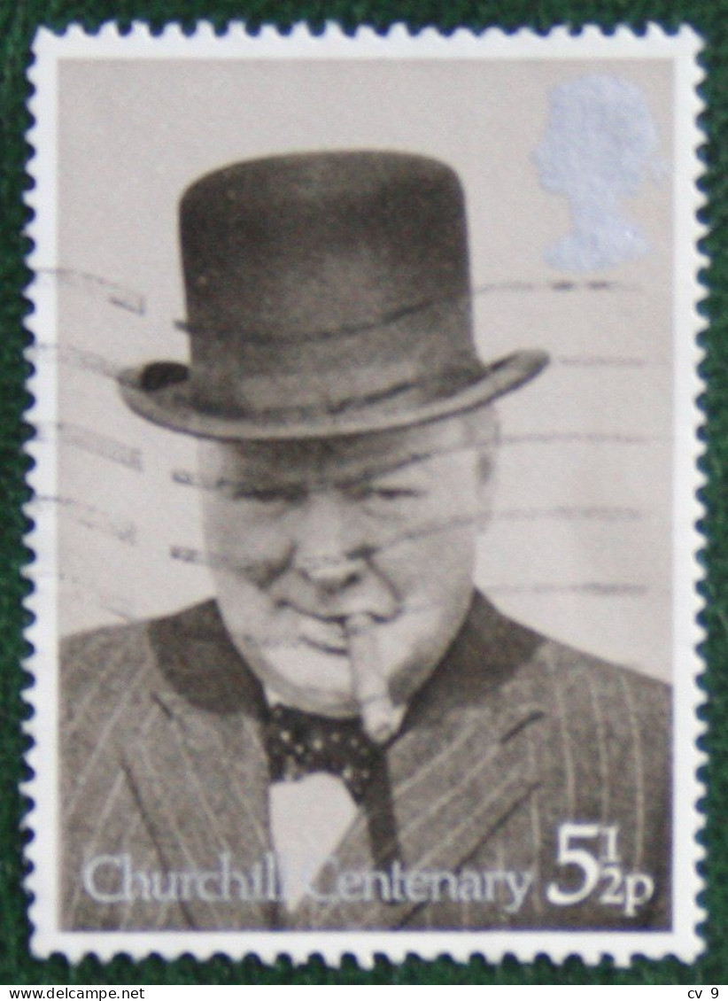 5 1/2 P Sir Winston Churchill (Mi 660) 1974 Used Gebruikt Oblitere ENGLAND GRANDE-BRETAGNE GB GREAT BRITAIN - Usati