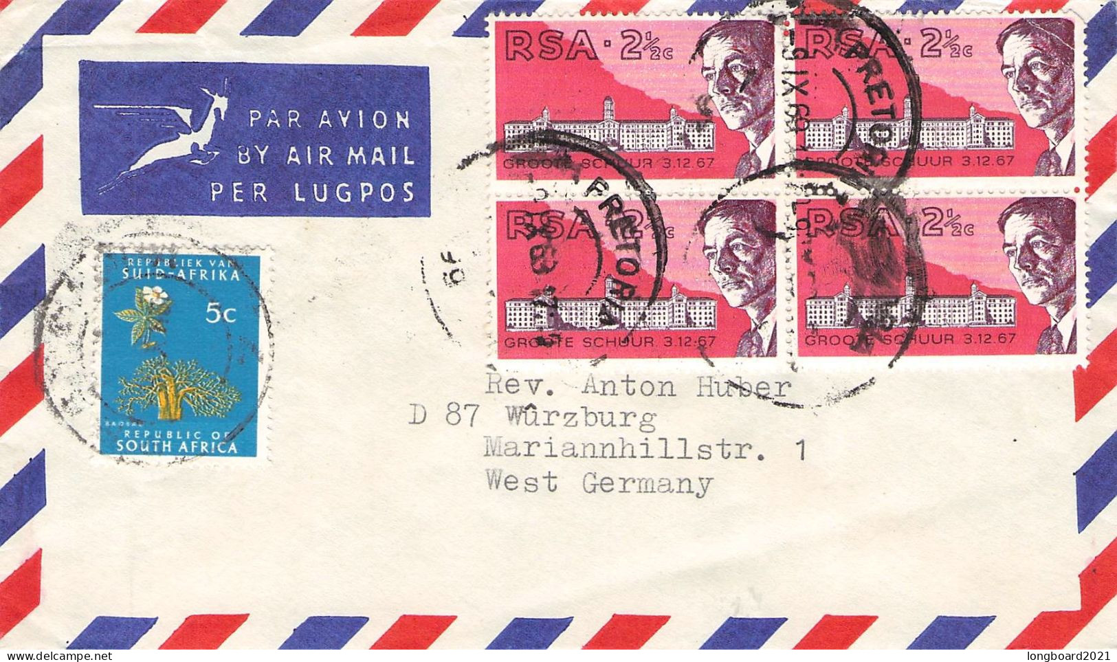 SOUTH AFRICA - SMALL COLLECTION 10 COVERS / 4075