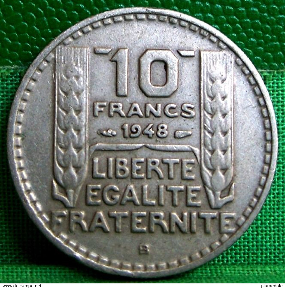 MONNAIE FRANCE 10 FRANCS TURIN, Petite Tête 1948 B  Beaumont-Le-Roger - 10 Francs