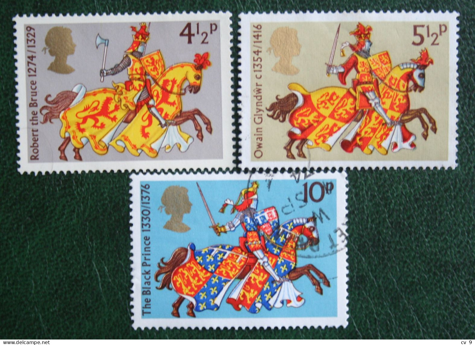 Great Britons Caparisoned Chargers (Mi 654-655 657) 1974 Used Gebruikt Oblitere ENGLAND GRANDE-BRETAGNE GB GREAT BRITAIN - Usati