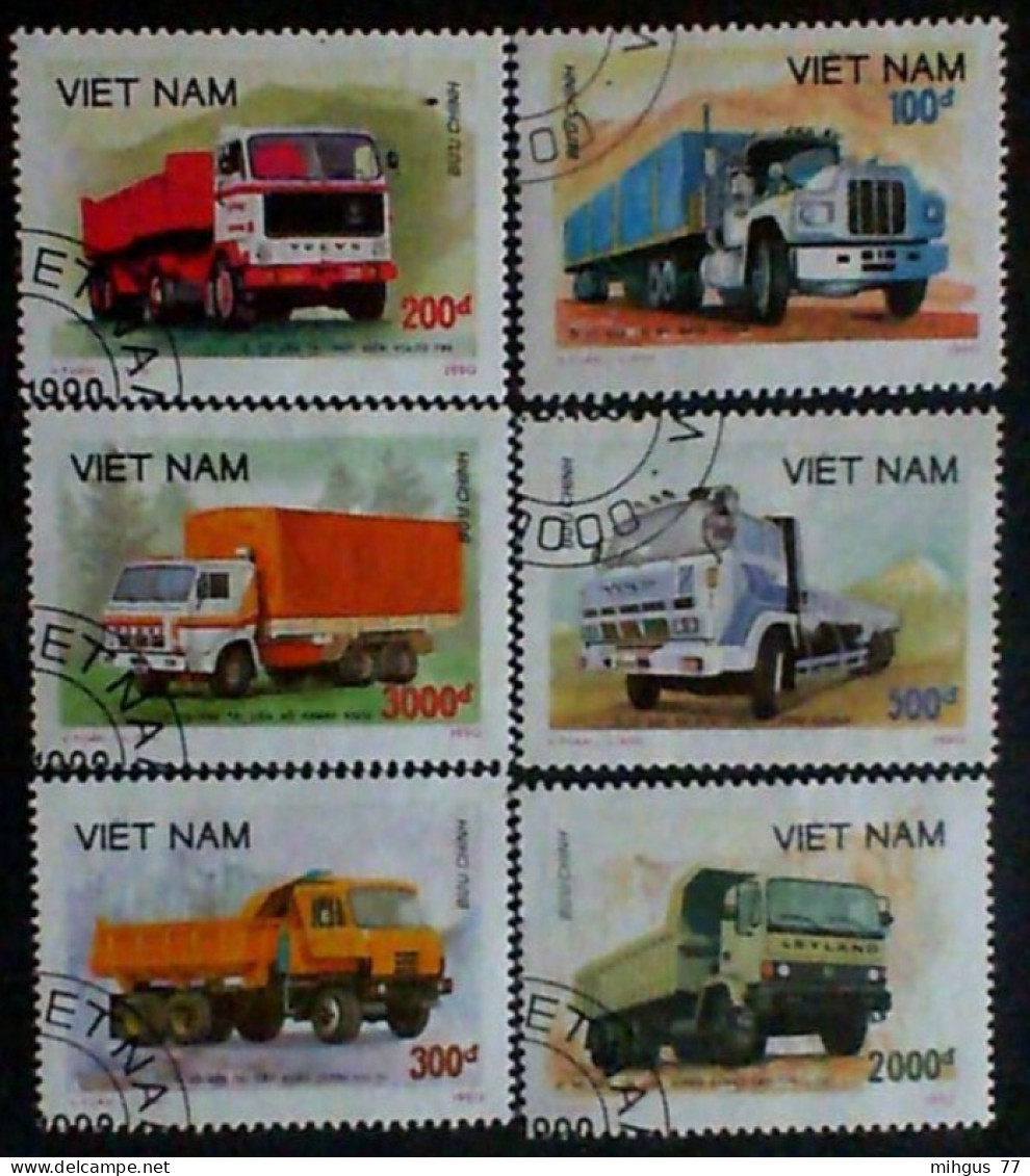 VIETNAM Many Transports Used Stamps - Trucks